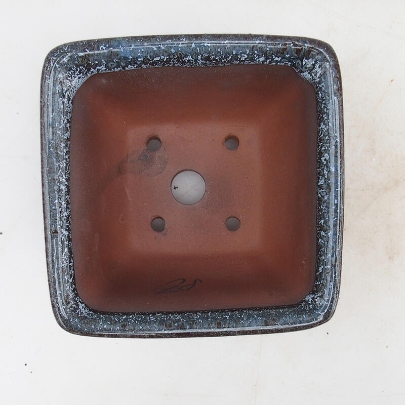 Bol pour bonsaïs 12 x 12 x 7 cm, brun