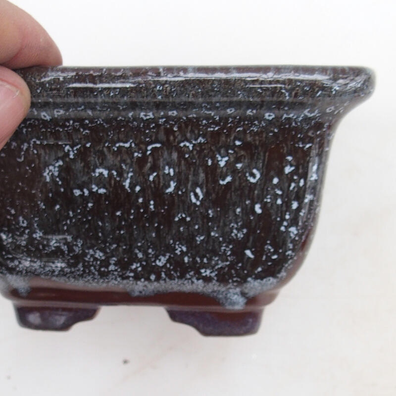 Bol pour bonsaïs 12 x 12 x 7 cm, brun