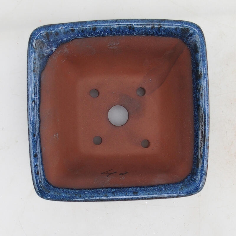 Bol à bonsaï 12 x 12 x 7 cm, couleur bleu