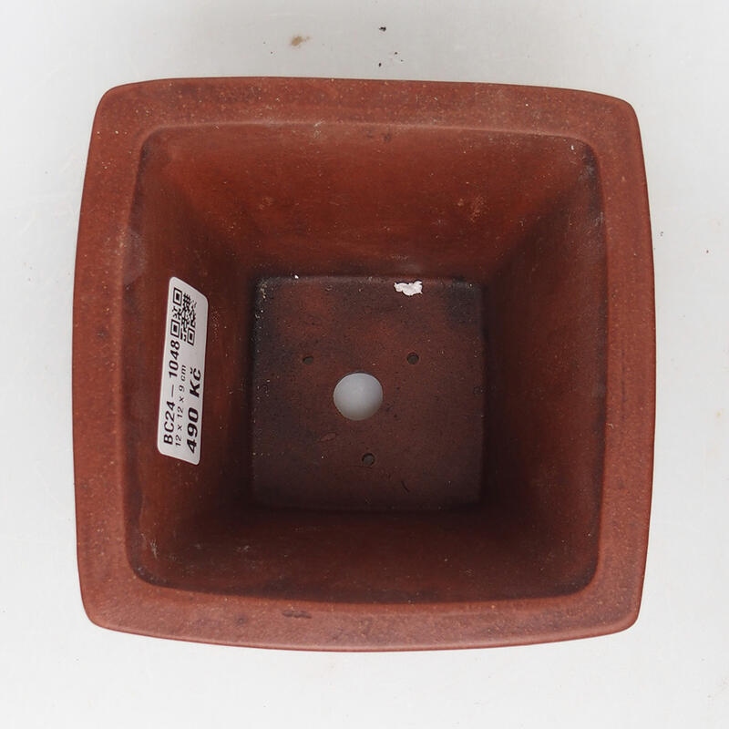 Bol pour bonsaïs 12 x 12 x 9 cm, brun
