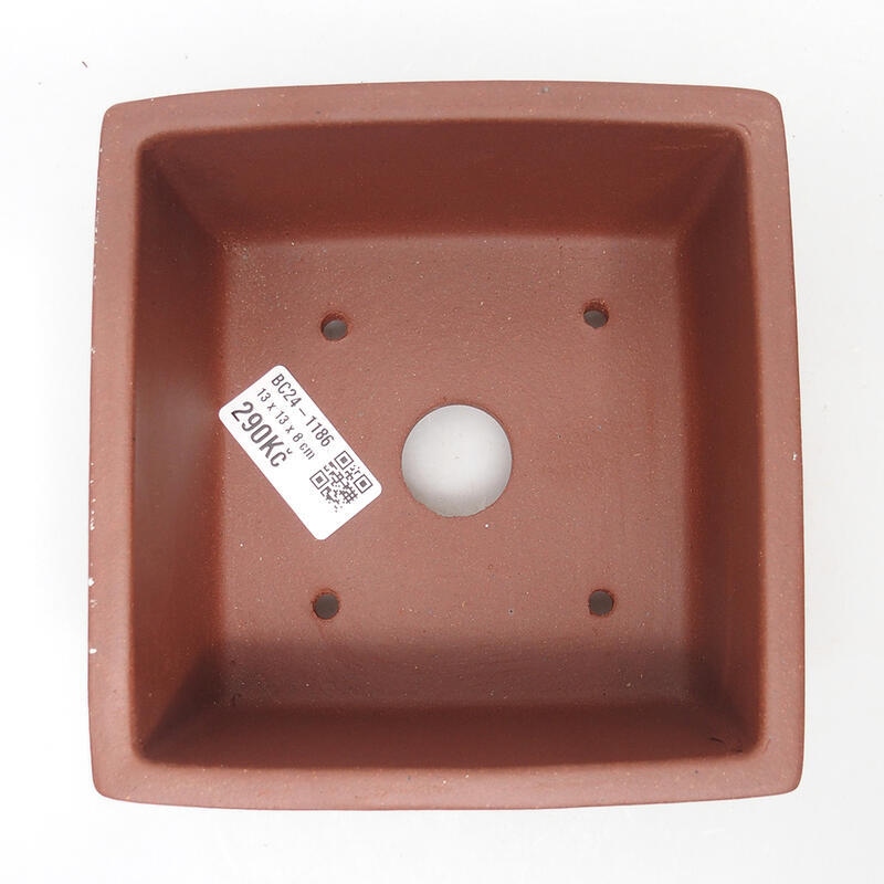 Bol bonsaï 13 x 13 x 8 cm, couleur brique