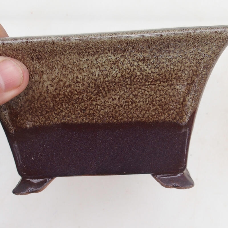 Bol à bonsaï 14,5 x 14,5 x 8,5 cm, couleur marron