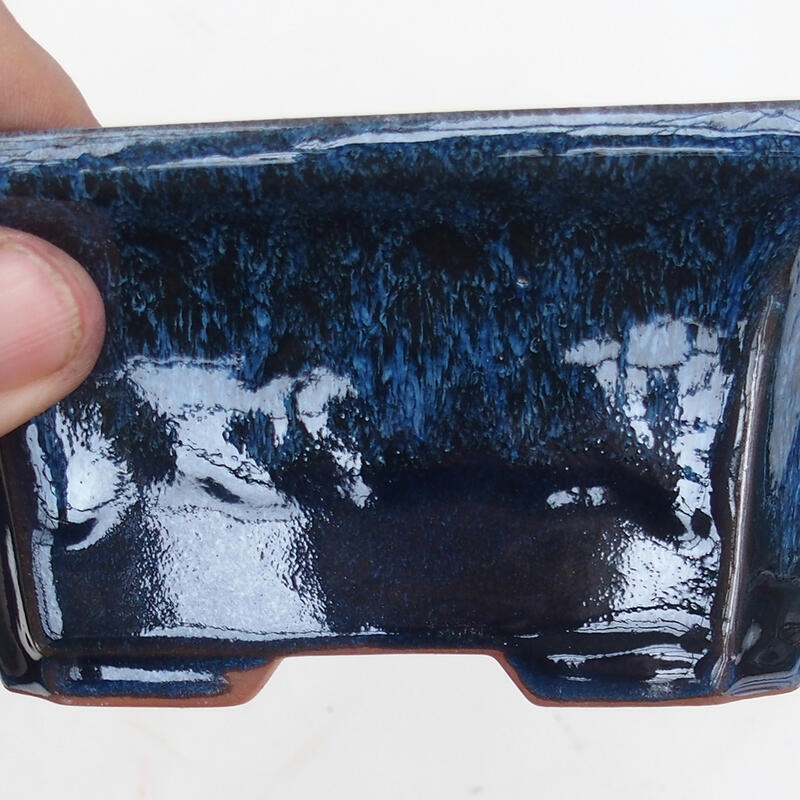 Bol à bonsaï 14 x 12 x 6 cm, couleur bleu