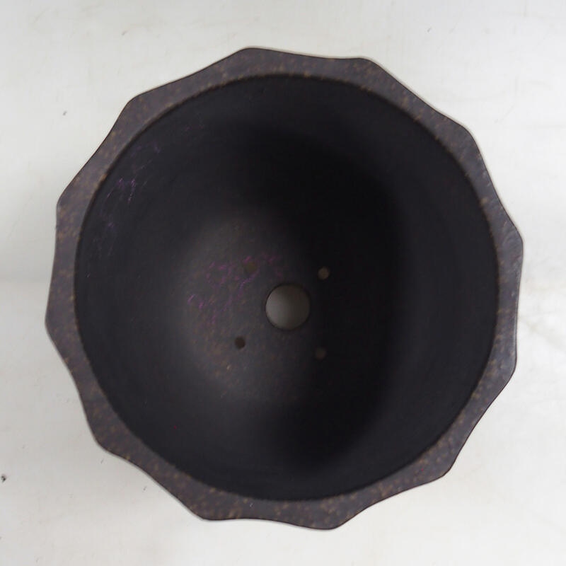 Bol pour bonsaï 14 x 14 x 15 cm, couleur ocre brun