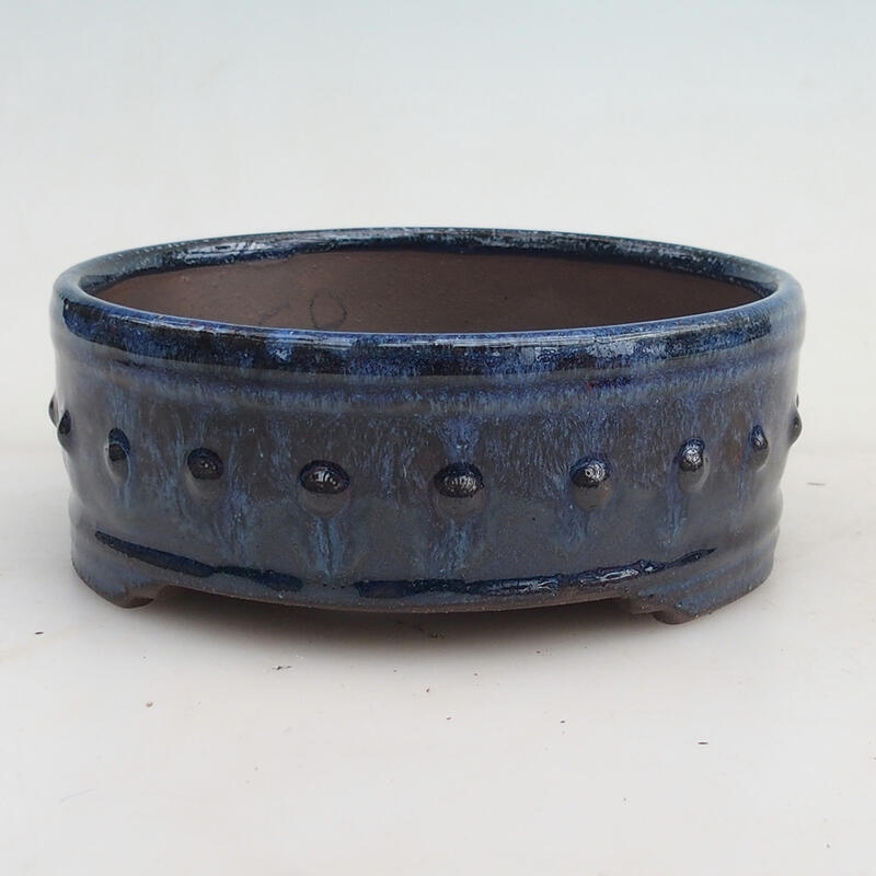 Bol à bonsaï 14 x 14 x 5,5 cm, couleur bleu