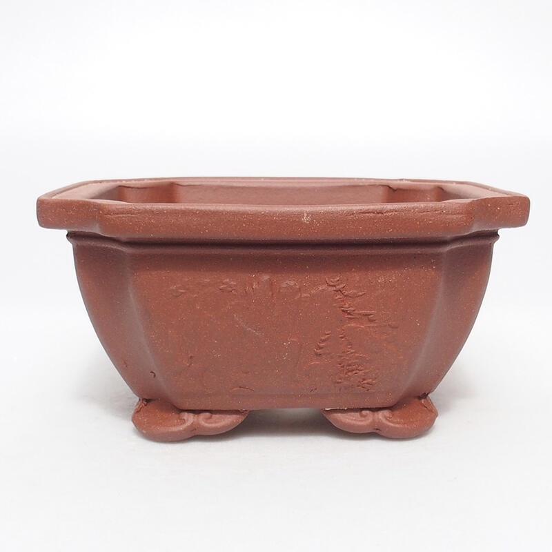 Bol à bonsaï 14 x 14 x 7 cm, couleur brique