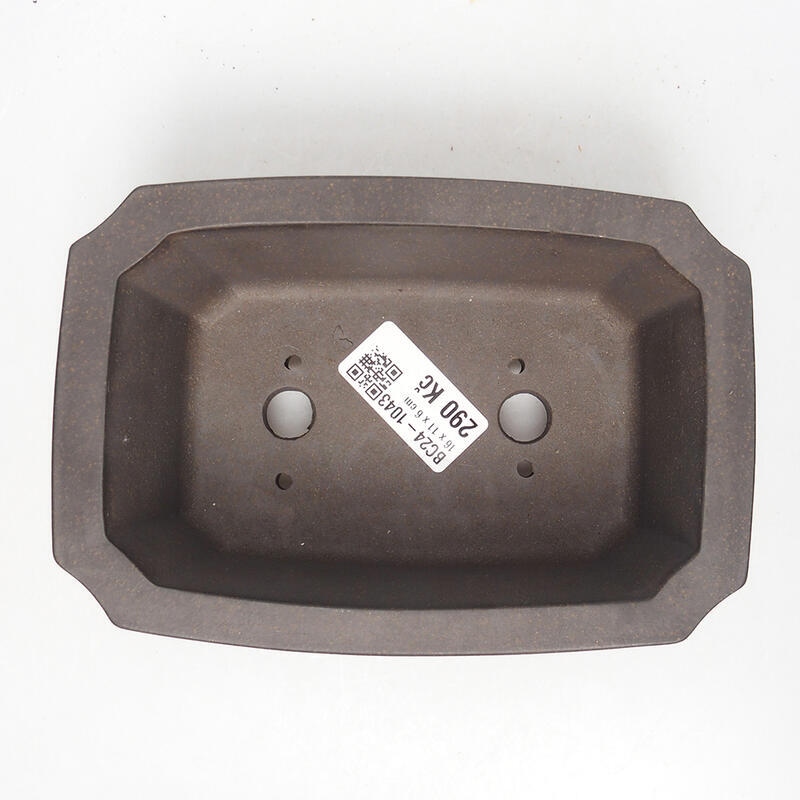 Bol pour bonsaï 15,5 x 10,5 x 5,5 cm, couleur ocre brun