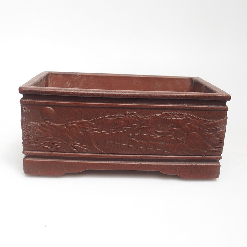 Bol pour bonsaï 15,5 x 11,5 x 6,5 cm, couleur marron