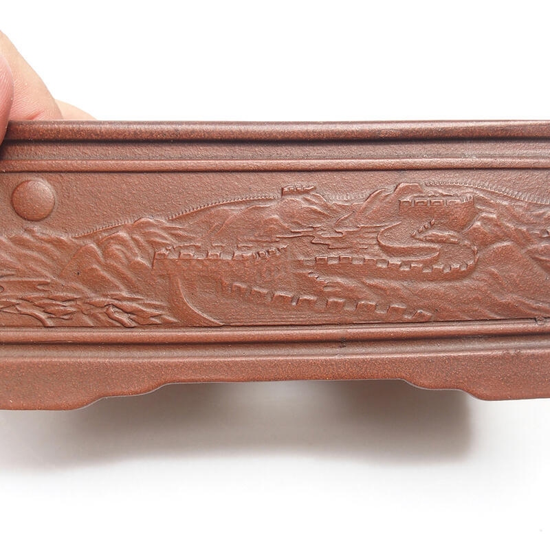 Bol pour bonsaï 15,5 x 11,5 x 6,5 cm, couleur marron