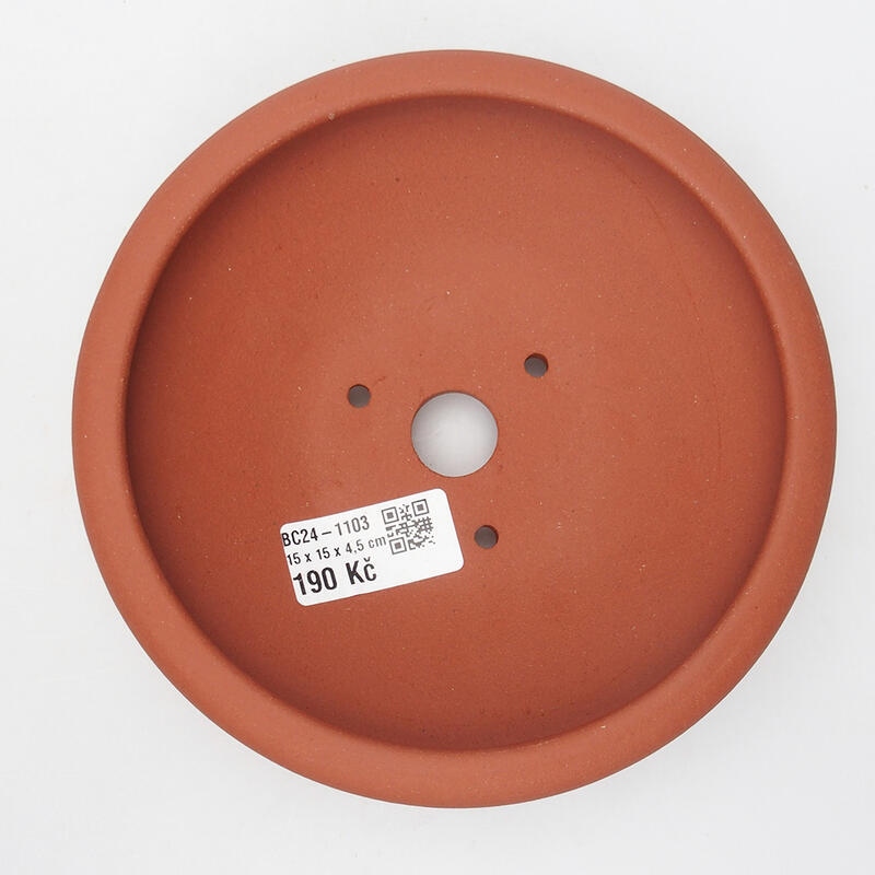 Bol bonsaï 15,5 x 15,5 x 4,5 cm, couleur brique