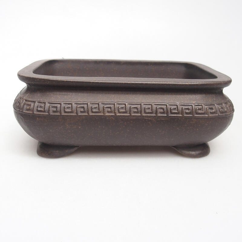 Bol pour bonsaï 15 x 10,5 x 5,5 cm, couleur ocre brun