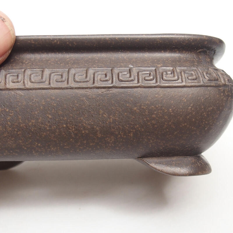 Bol pour bonsaï 15 x 10,5 x 5,5 cm, couleur ocre brun