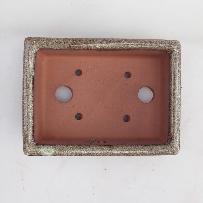 Bol bonsaï 15 x 11 x 4,5 cm, couleur brun bordeaux