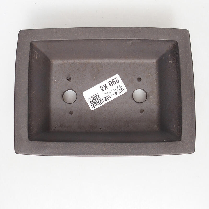 Bol pour bonsaï 15 x 11 x 5 cm, couleur ocre brunâtre