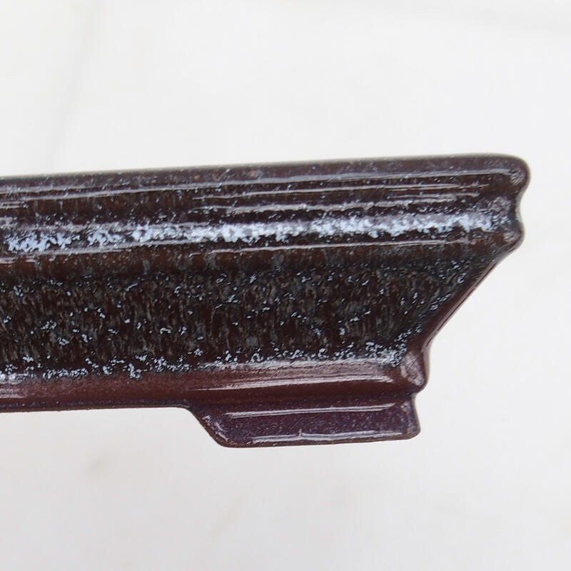 Bol pour bonsaïs 15 x 12 x 4 cm, brun