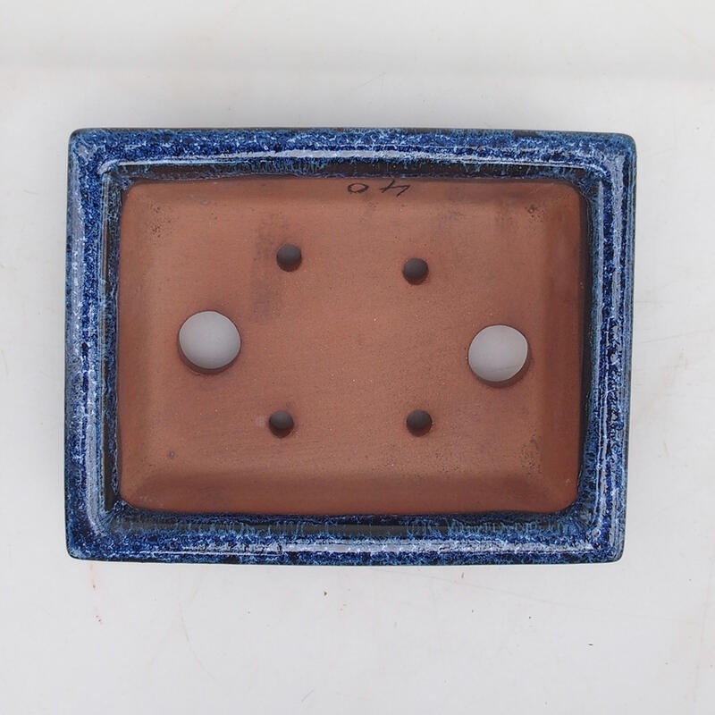 Bol pour bonsaïs 15 x 12 x 4 cm, couleur bleu