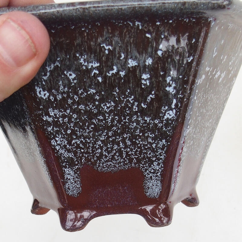 Bol pour bonsaïs 15 x 14 x 9 cm, brun