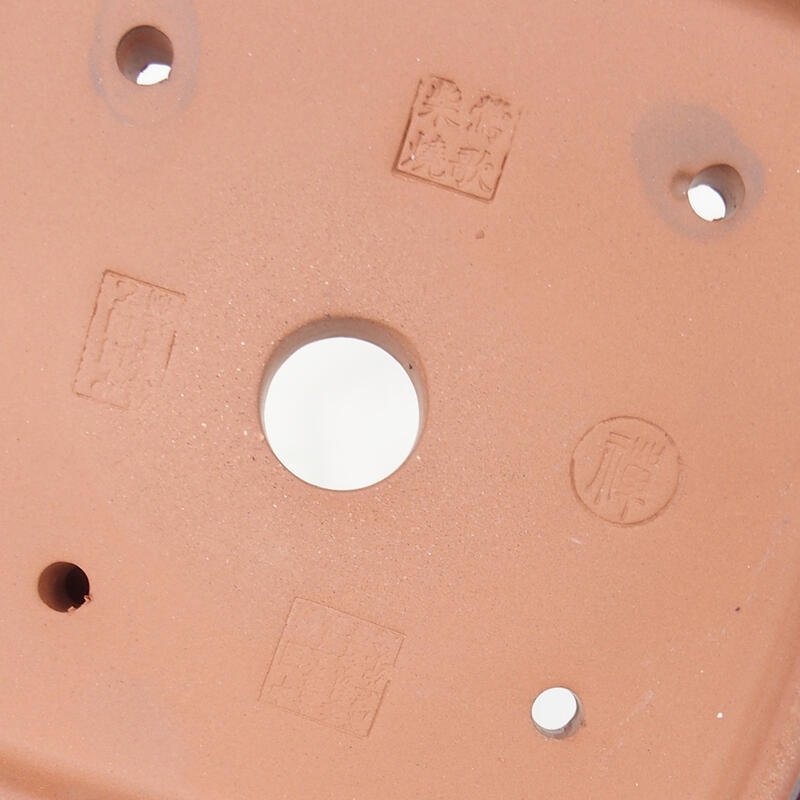 Bol bonsaï 15 x 15 x 4,5 cm, couleur gris bordeaux