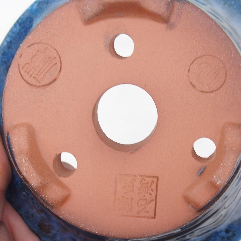 Bol pour bonsaïs 15 x 15 x 7 cm, couleur bleu