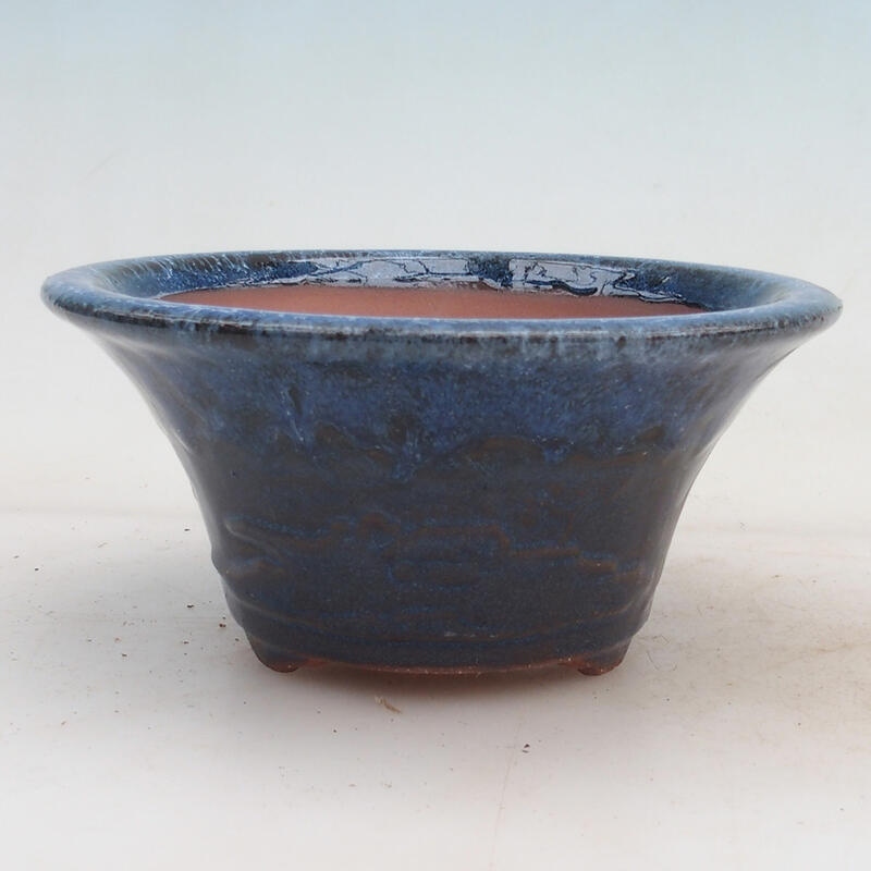 Bol pour bonsaïs 15 x 15 x 7 cm, couleur bleu