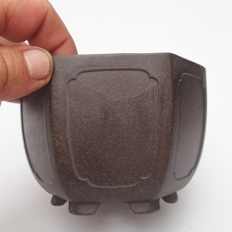 Bol pour bonsaïs 15 x 15 x 9 cm, brun