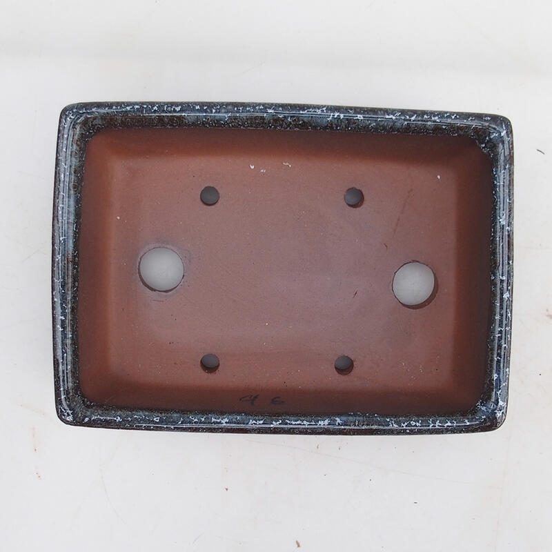 Bol bonsaï 16 x 11,5 x 4,5 cm, couleur gris bordeaux