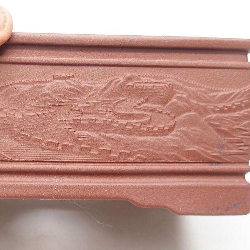 Bol bonsaï 16 x 11 x 6,5 cm, couleur brique