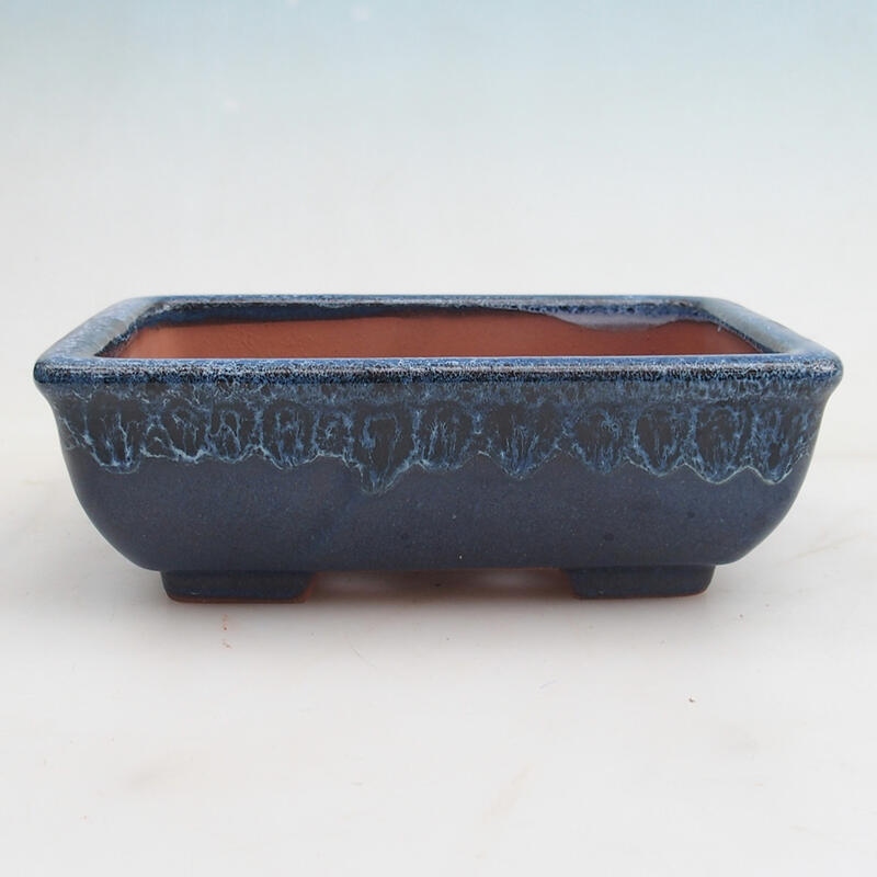 Bol à bonsaï 17,5 x 13 x 5,5 cm, couleur bleu