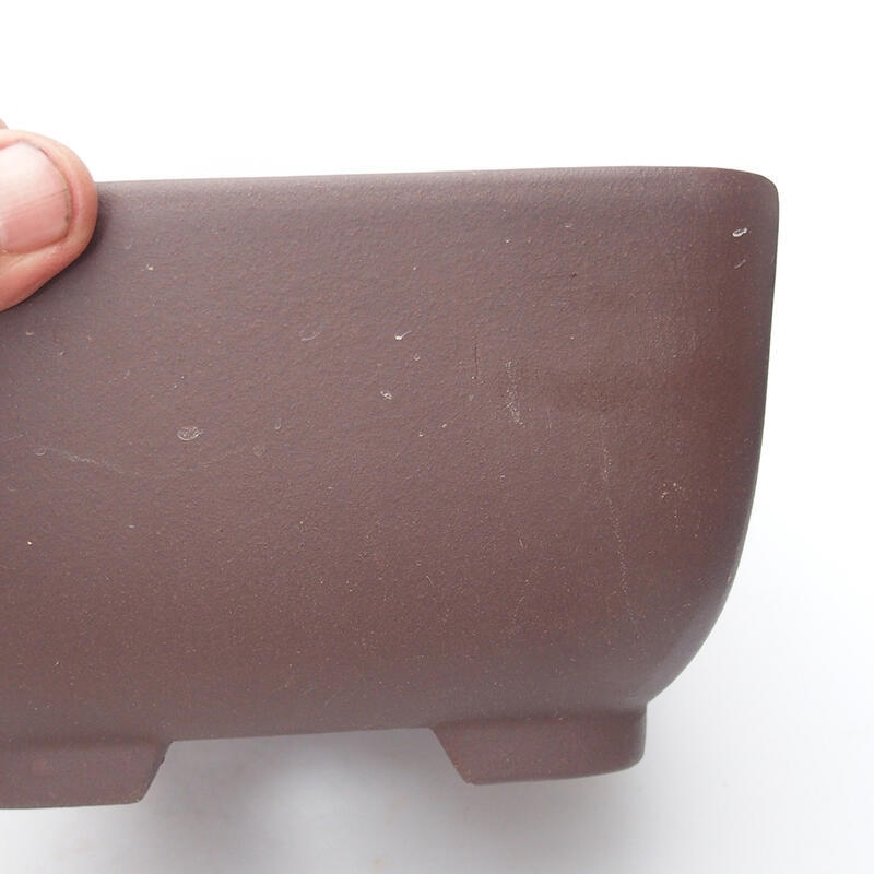 Bol à bonsaï 17,5 x 17,5 x 10 cm, couleur marron