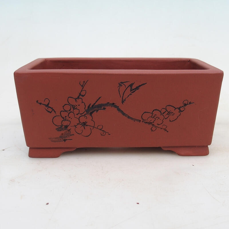 Bol pour bonsaï 17 x 10 x 7,5 cm, couleur brique