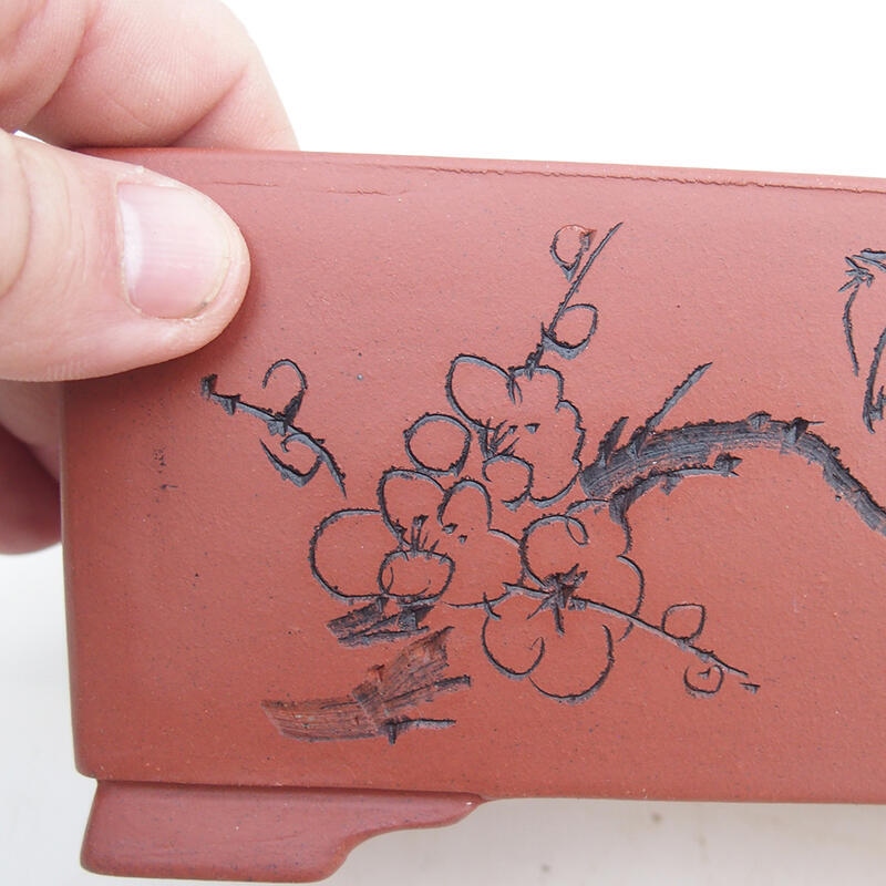 Bol pour bonsaï 17 x 10 x 7,5 cm, couleur brique