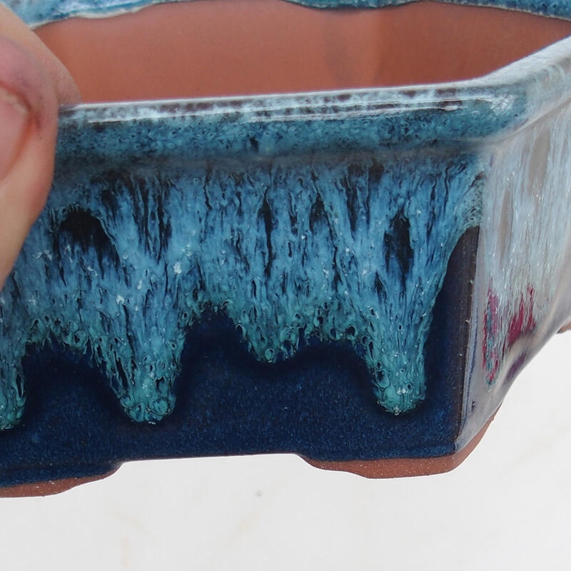 Bol à bonsaï 17 x 15 x 6 cm, couleur bleu