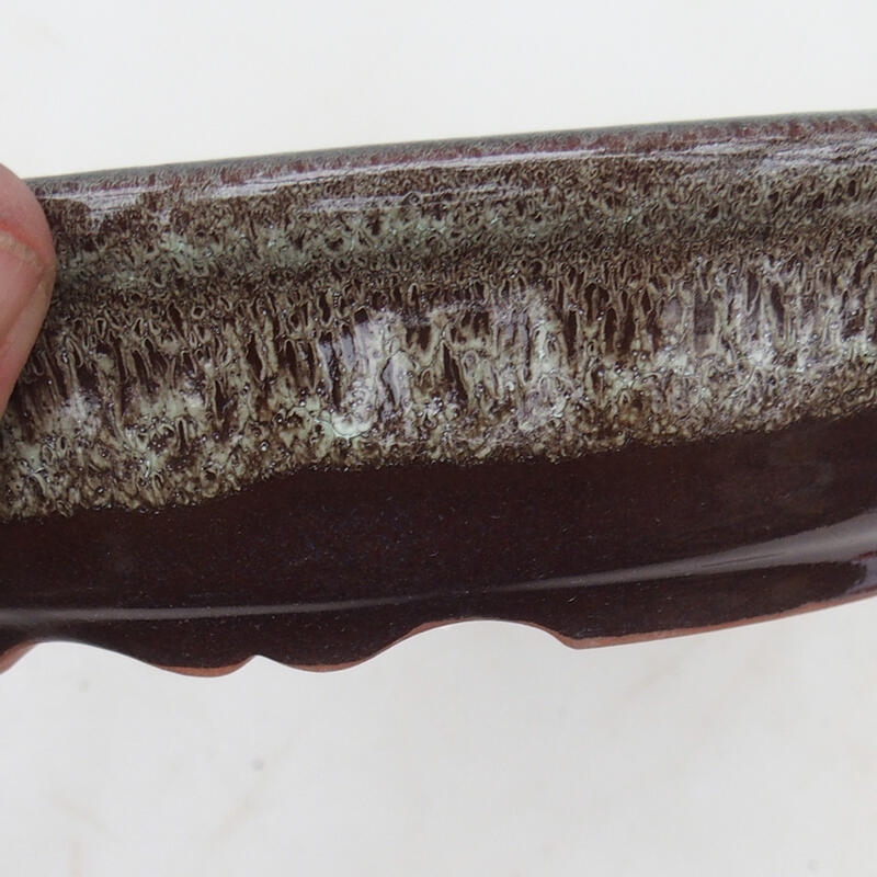 Bol pour bonsaï 18,5 x 15 x 4,5 cm, couleur marron