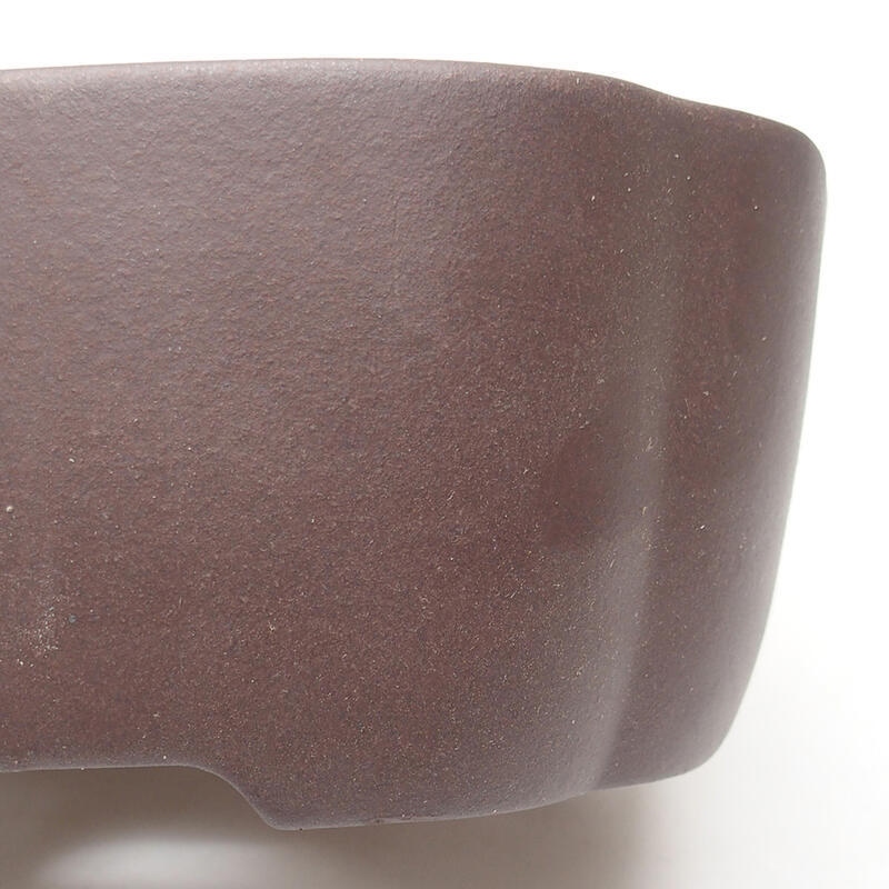 Bol à bonsaï 18,5 x 18,5 x 7 cm, couleur marron