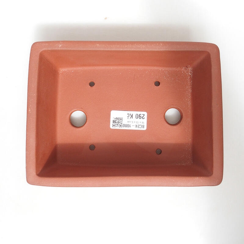 Bol pour bonsaï 18 x 14 x 6 cm, couleur brique