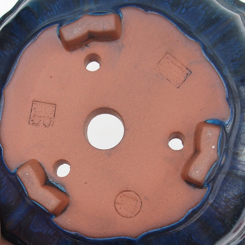 Bol à bonsaï 18 x 18 x 6 cm, couleur bleu