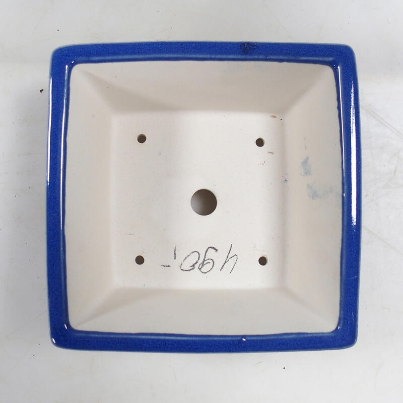 Bol à bonsaï 18 x 18 x 9 cm, couleur bleu