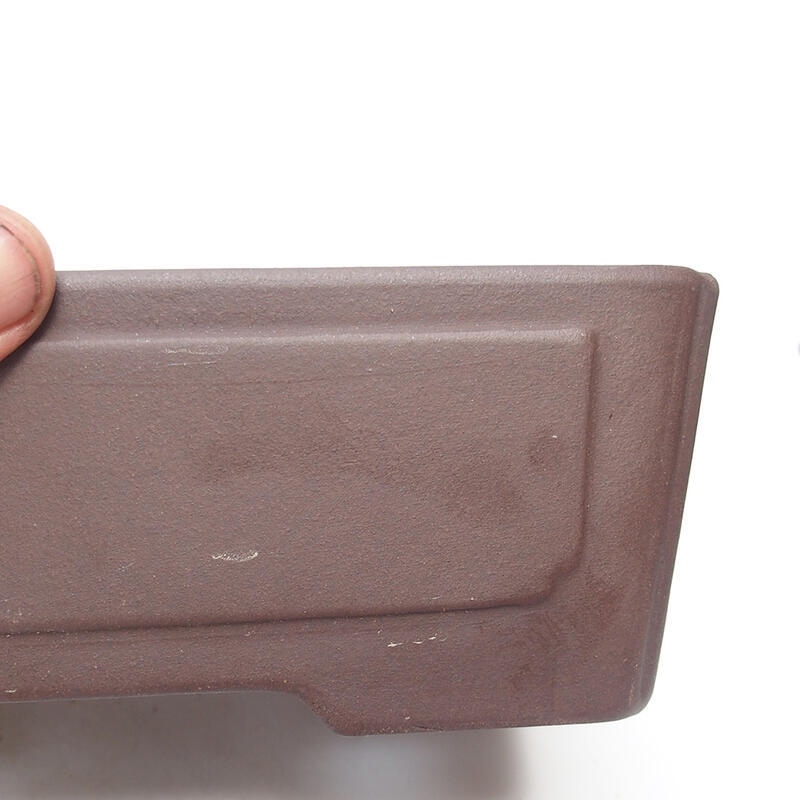 Bol pour bonsaï 19,5 x 14,5 x 6,5 cm, couleur marron