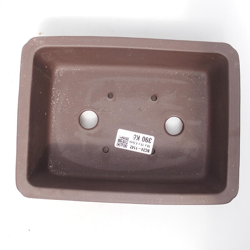 Bol pour bonsaï 19,5 x 14,5 x 6,5 cm, couleur marron