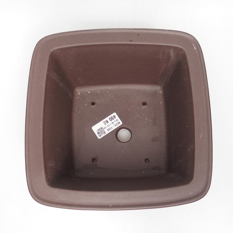 Bol pour bonsaïs 20 x 20 x 12,5 cm, brun