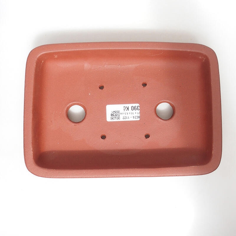 Bol pour bonsaï 21 x 15 x 5 cm, couleur brique