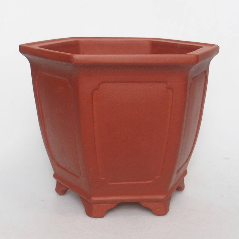 Bol bonsaï 21 x 18 x 16 cm, couleur brique