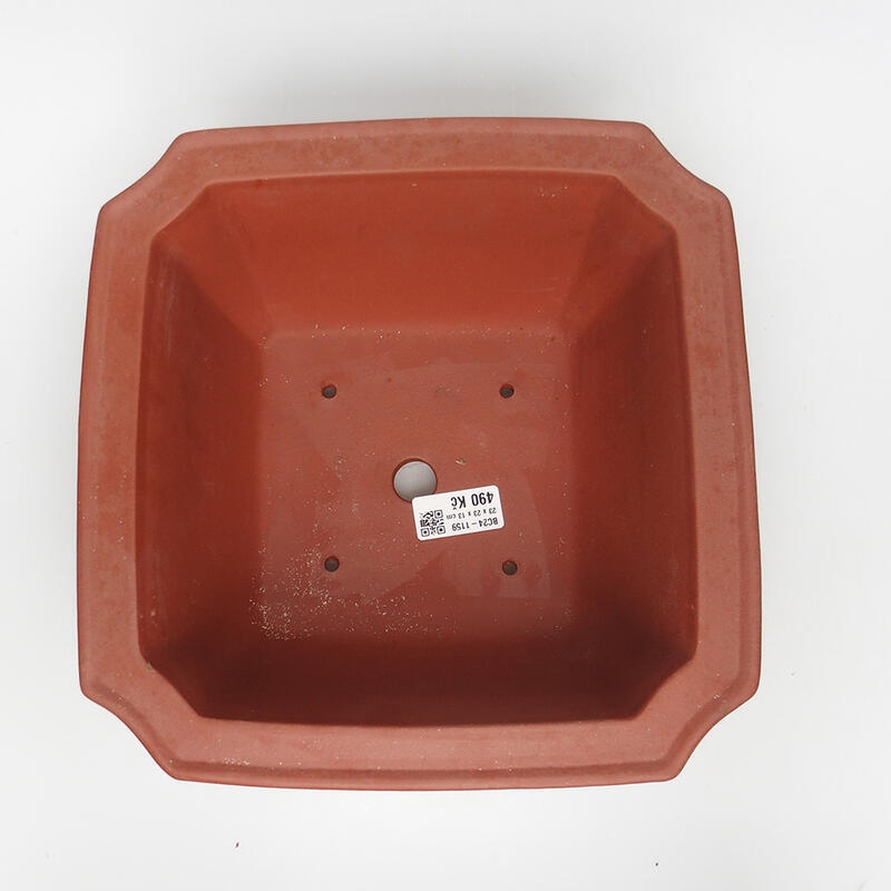 Bol bonsaï 23 x 23 x 13 cm, couleur brique