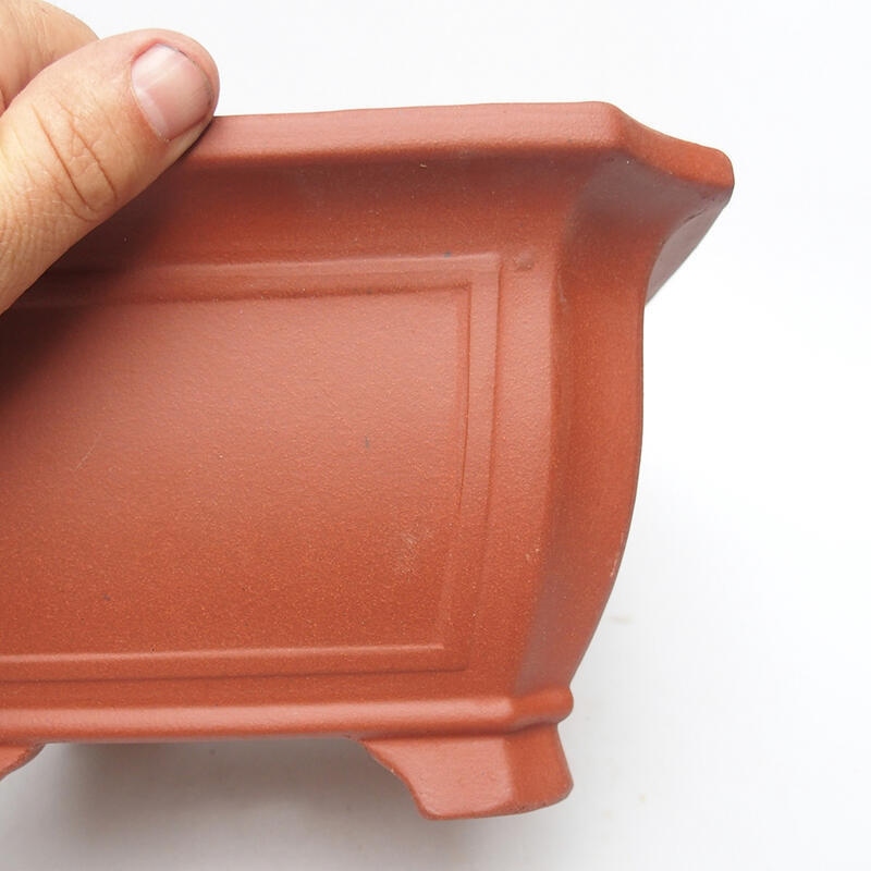 Bol bonsaï 23 x 23 x 13 cm, couleur brique