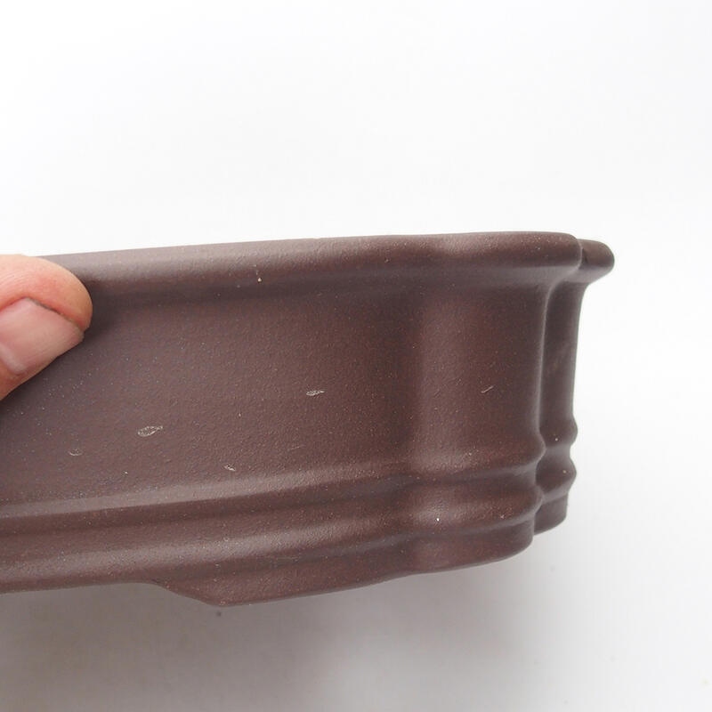 Bol pour bonsaï 25,5 x 20 x 6 cm, brun