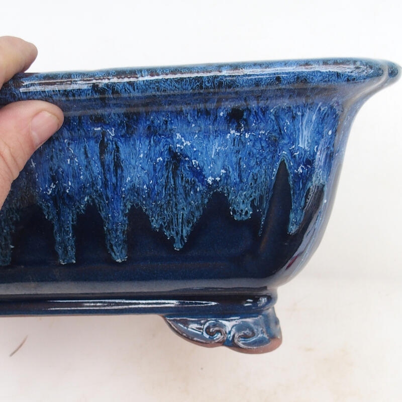Bol pour bonsaï 31 x 23 x 12 cm, couleur bleu