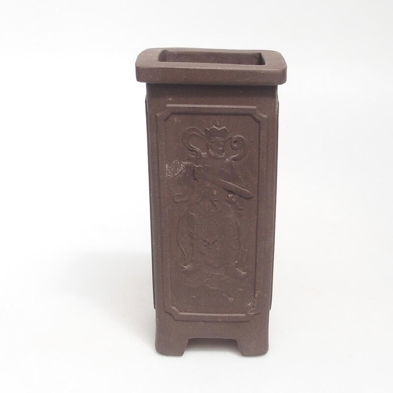 Bol pour bonsaï 6,5 x 6,5 x 13 cm, brun