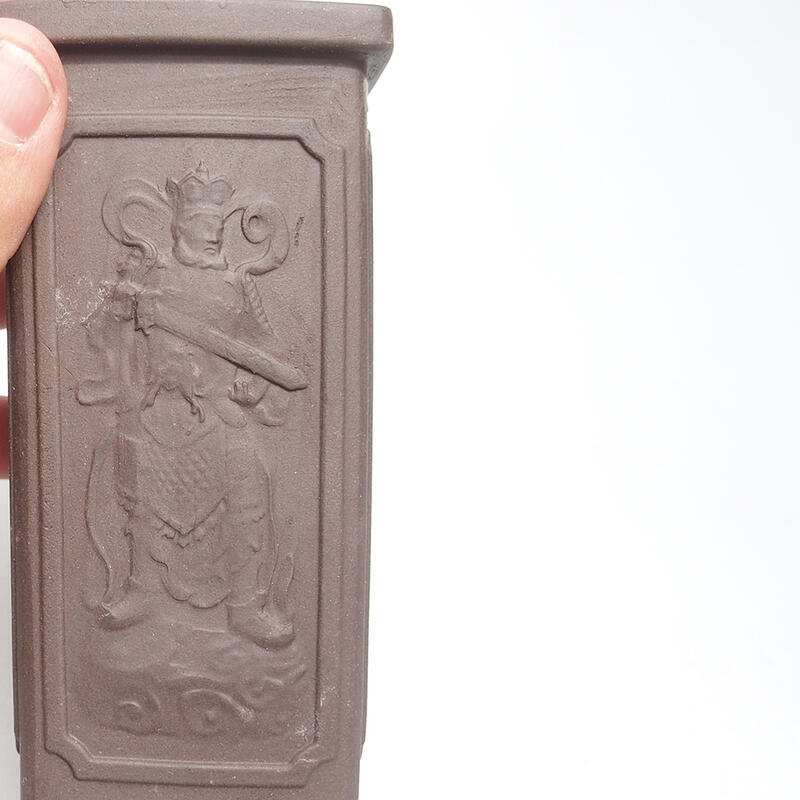 Bol pour bonsaï 6,5 x 6,5 x 13 cm, brun