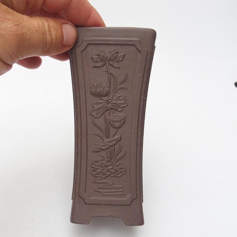 Bol pour bonsaï 6 x 6 x 13 cm, brun