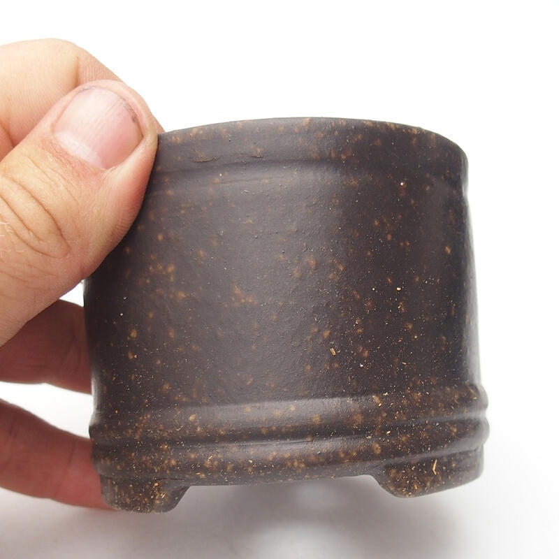 Coupe bonsaï 7,5 x 7,5 x 6,5 cm, couleur brun ocre